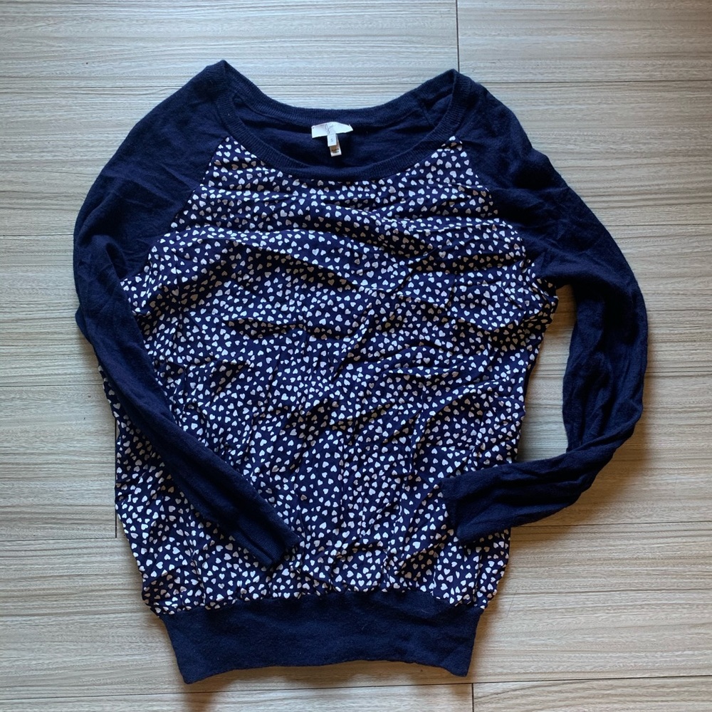 Joie Anthropologie paneled sweater